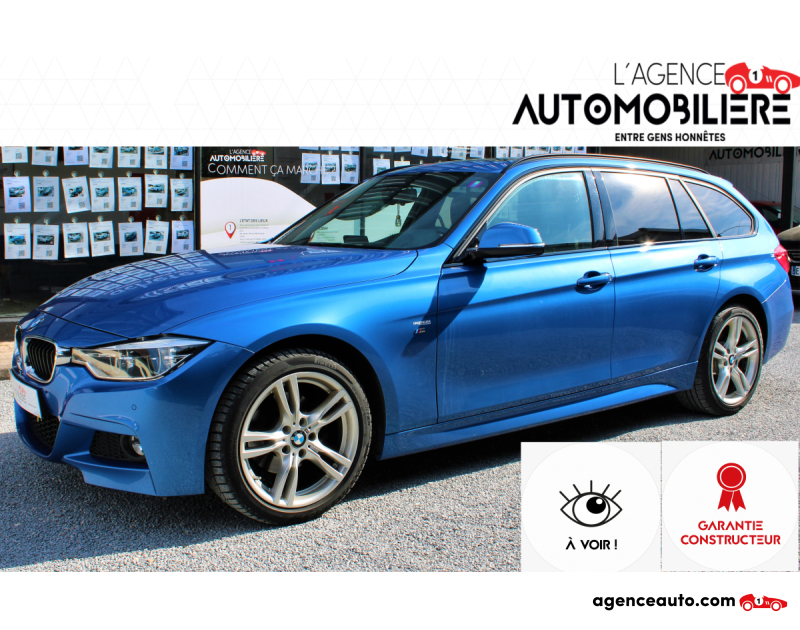 Gebrauchtwagenkauf, Günstige Gebrauchtwagen | Automobilienagentur Bmw Série 3 TOURING 320 D 190 M SPORT XDRIVE BVA Blau Jahr 2018 Automatisch Diesel
